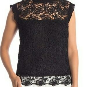 NWT Nanette Lepore sleeveless lace blouse top